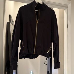 Black Zip-Up Women's Jacket